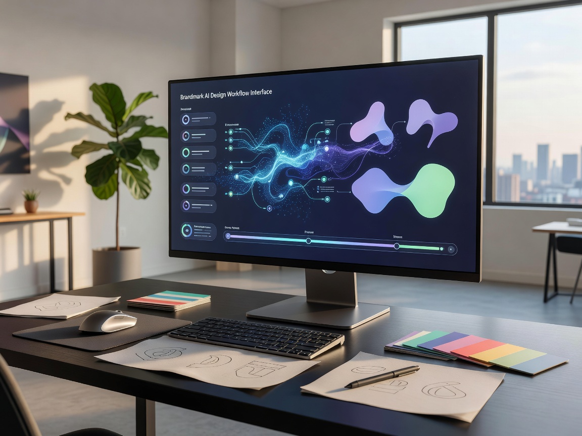 Brandmark AI Design Workflow Interface