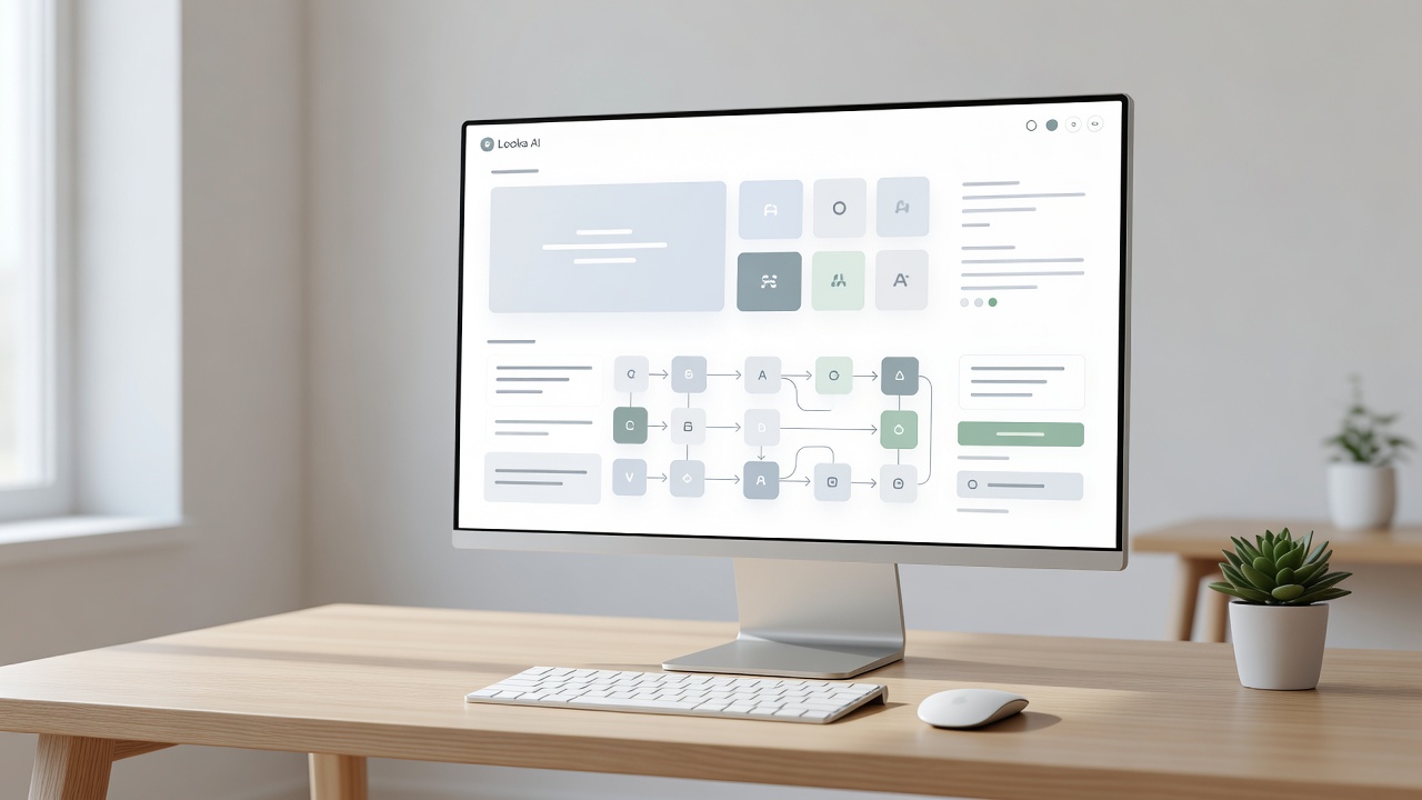 Looka AI Automated Brand Kit Interface